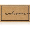 Classic Welcome Non‑Slip Coir Doormat