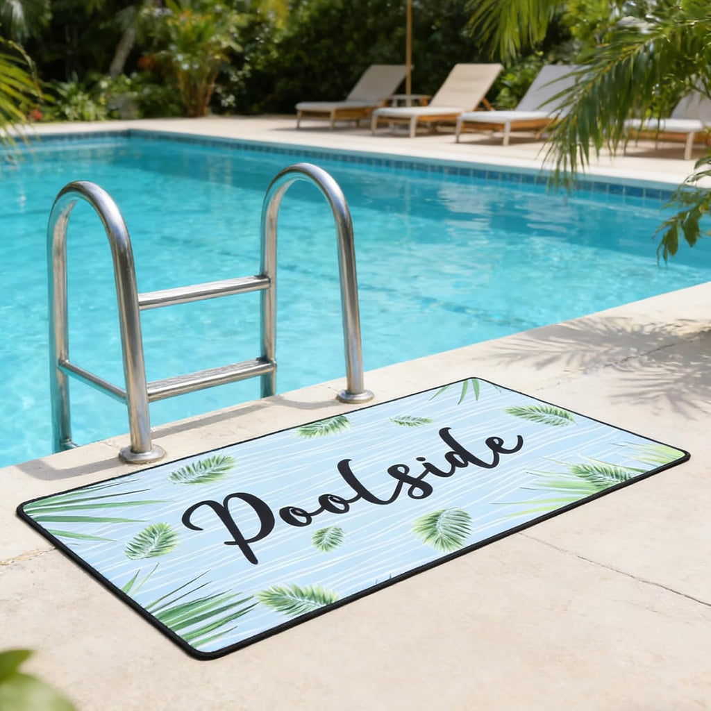 2‑Pack Neoprene Poolside Non‑Slip Mat