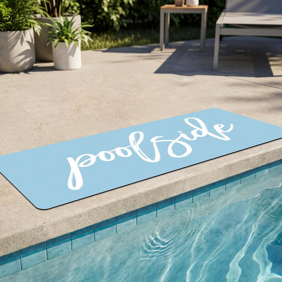 Glacier Blue Poolside Runner Mat