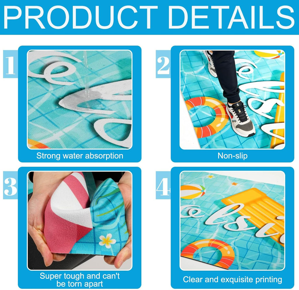 Non‑Slip Pool Deck Mat