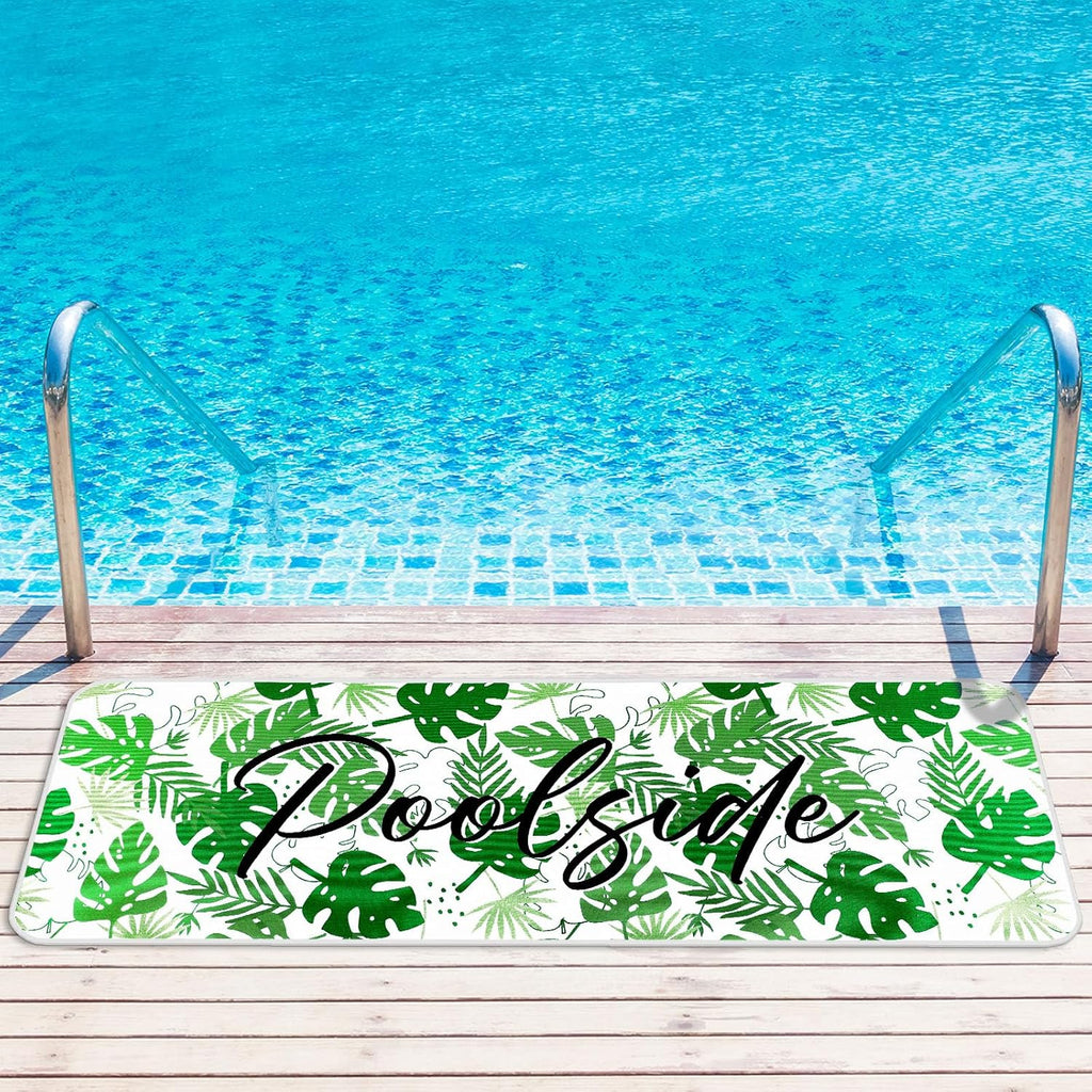 Palm Leaf Poolside Runner Mat