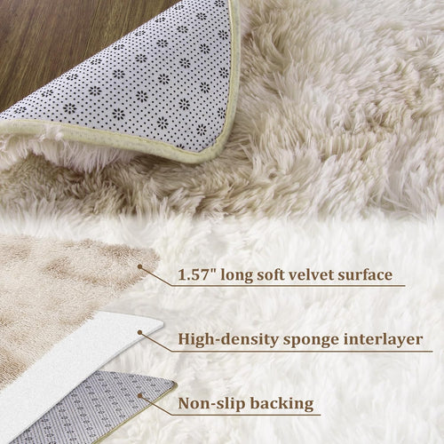 9x12 Faux Fur Fluffy Shag Rug