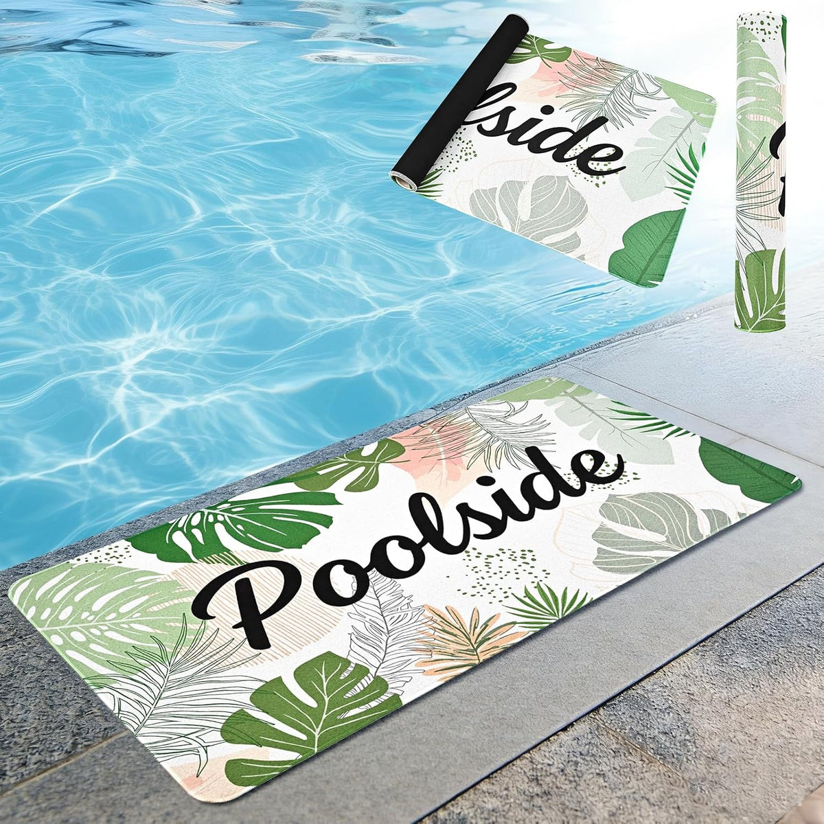 Rubber Backing Poolside Floor Mat