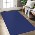 Navy Woven Washable Area Rug