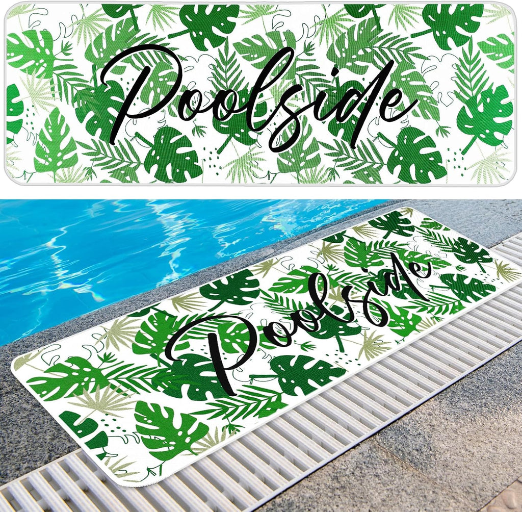 Palm Leaf Poolside Runner Mat