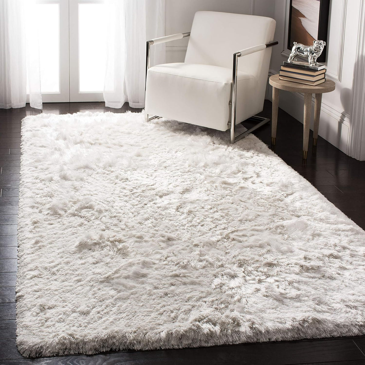 Ivory Ocean Shag Accent Rug