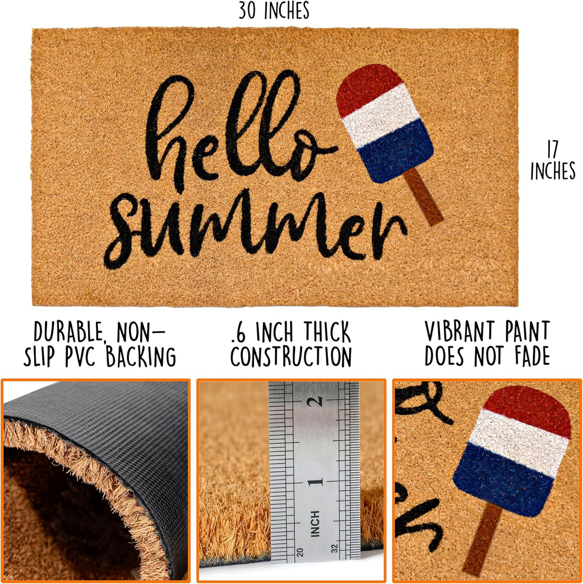 Hello Summer Coir Doormat