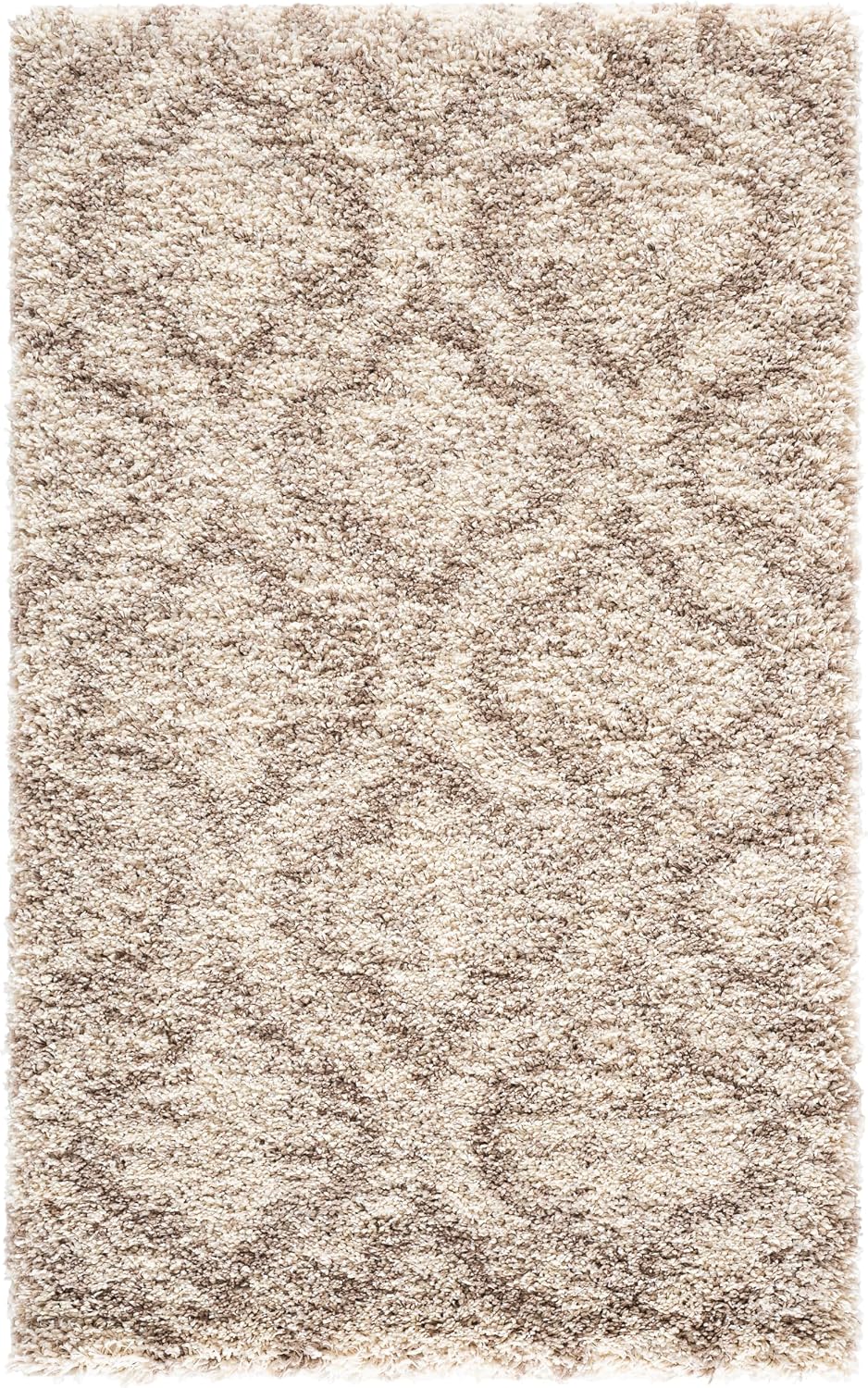 Ivory Beige Hudson Shag Rug