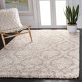 Ivory Beige Hudson Shag Rug