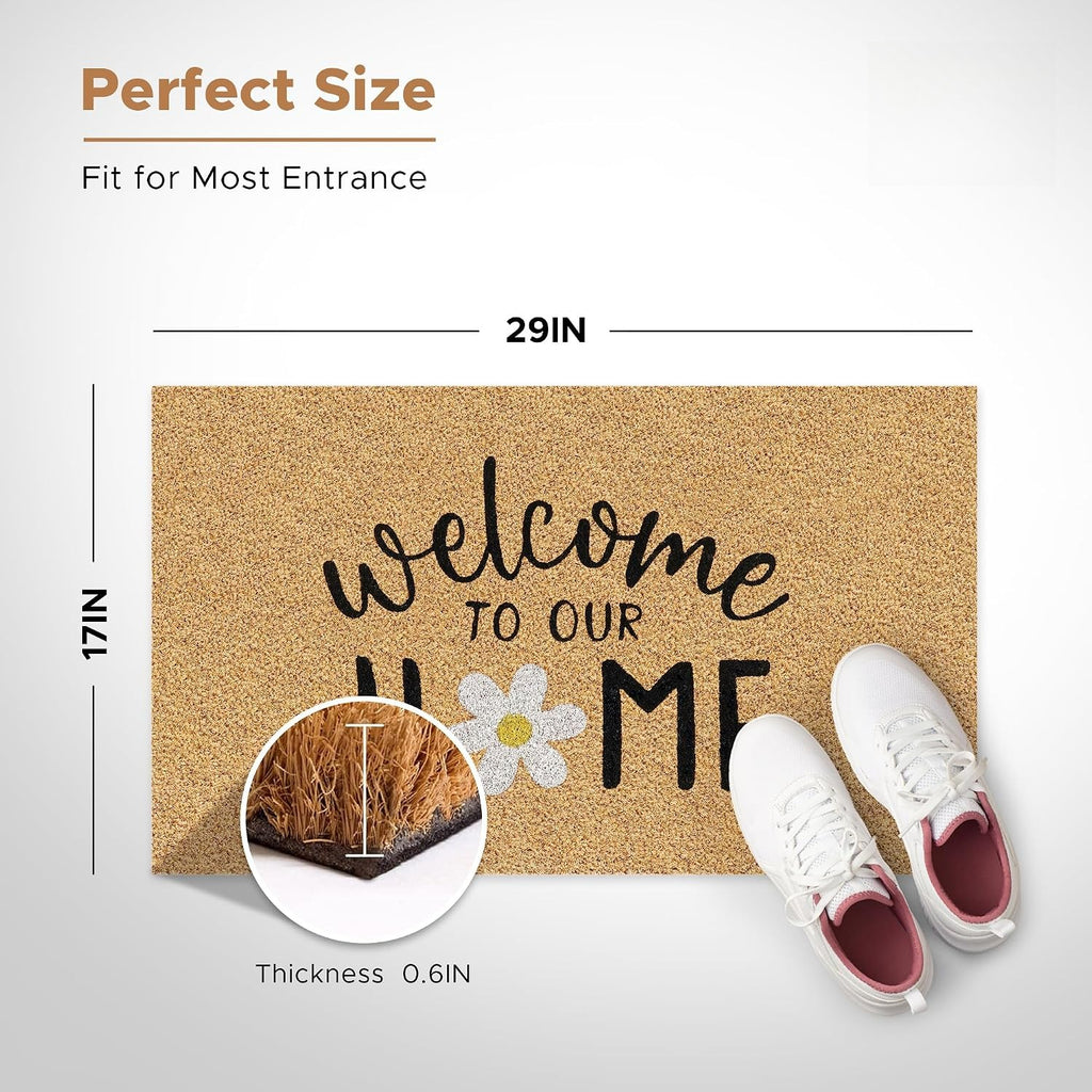 Welcome Coir Non‑Slip Doormat